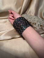Gem bangles bottle green