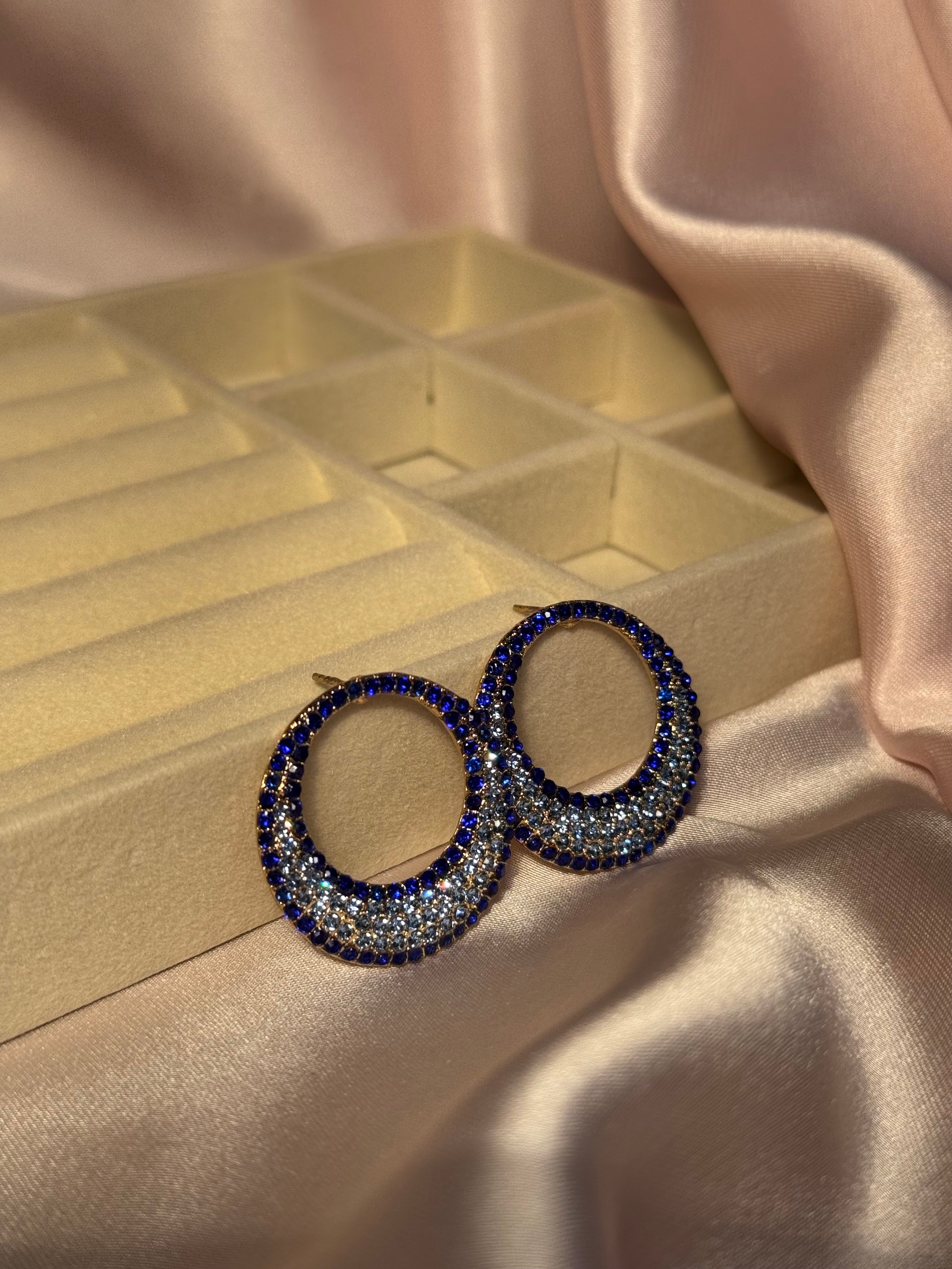 Blue hoops- rozana