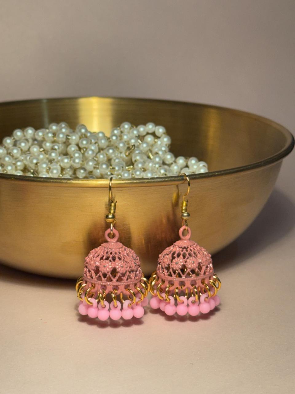 Ruhi jhumki - Pink