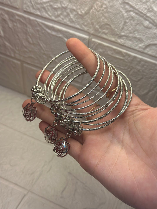 Latkan banges set - Silver