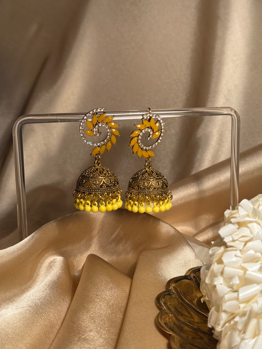 Spiral patti khass collection-gold and yellow