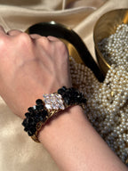 silver and black diamond  bracelet (kids collection)
