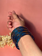 Pop Petal Bangles - Blue