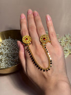 Circle Sona Double Ring - Red