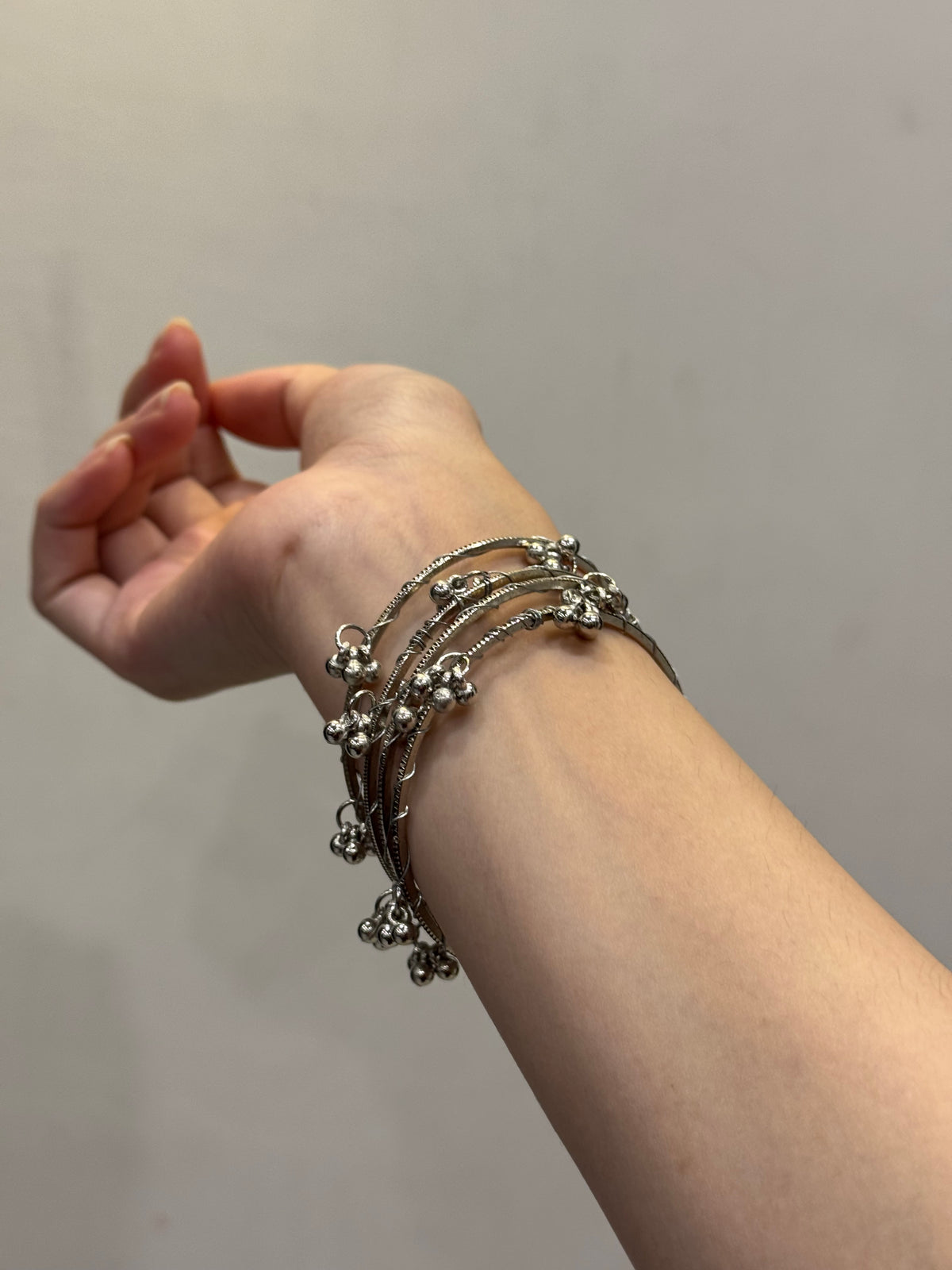 Ghungroo bangles handmade-chand raat collection silver