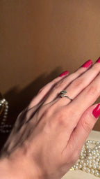 Leaf silver ring