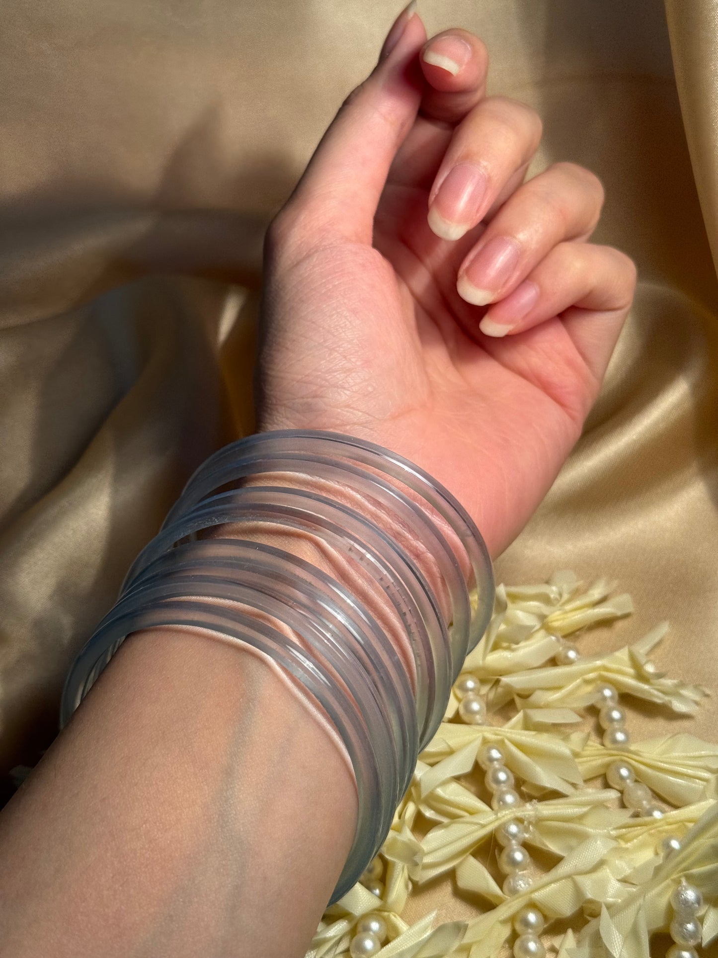 Viral Jelly bangles - light blue