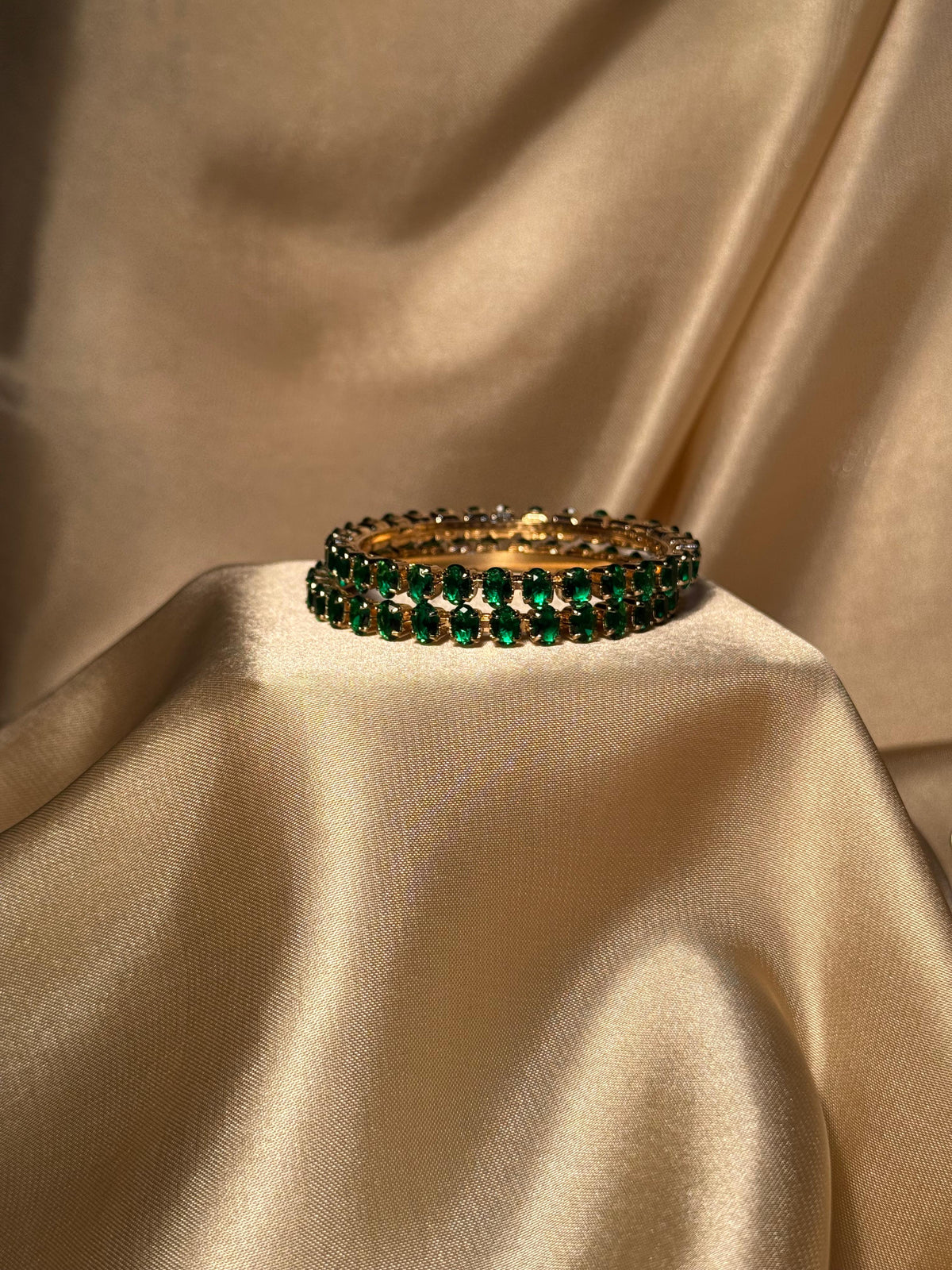 Zara bangles Gold - Green (kids collection)