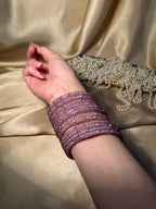 Gem bangles purple