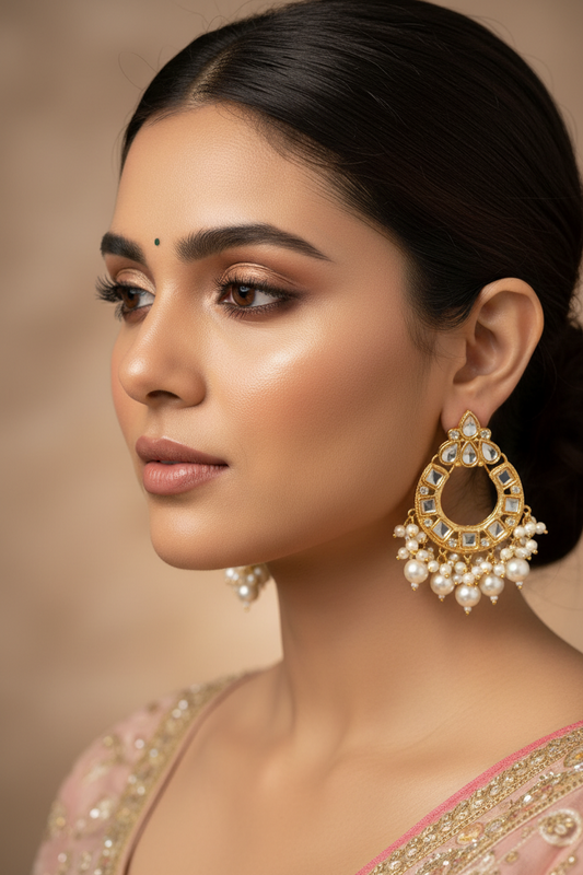 Zeba Kundan - white.