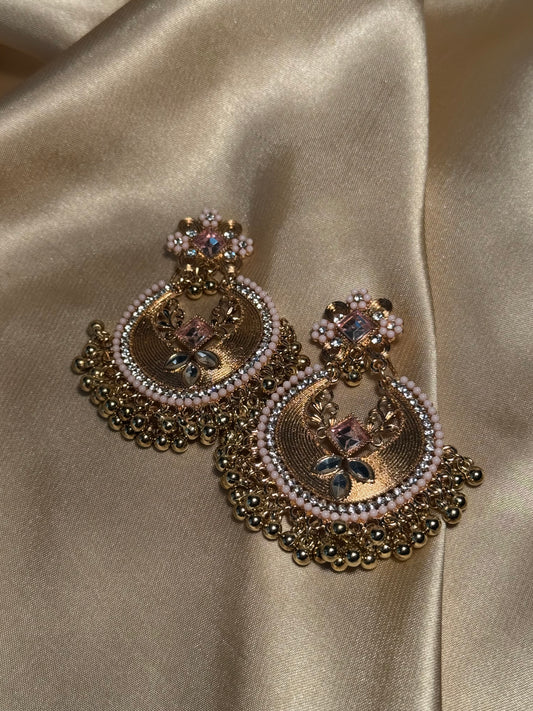 Mahjabeen earrings-pink