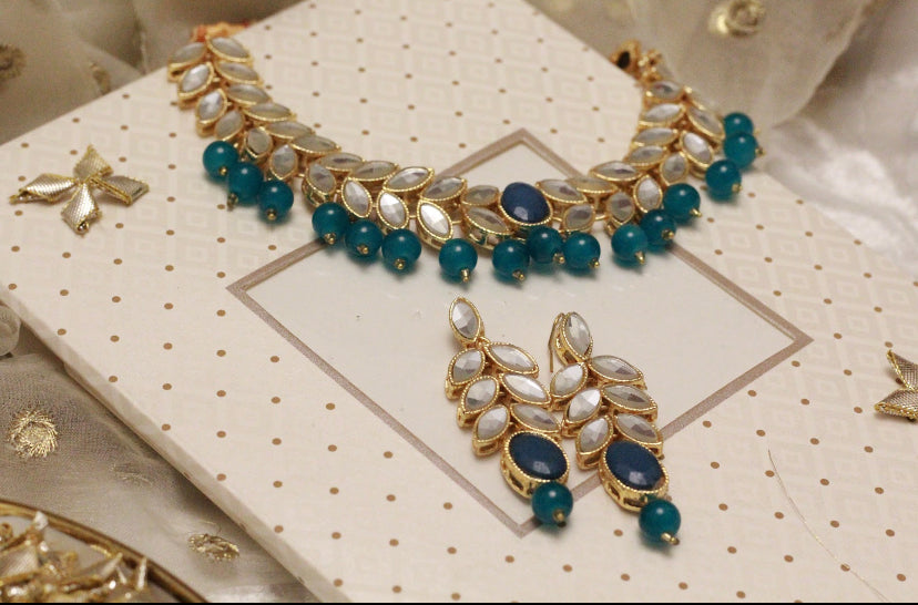CD-21 sheesha Kundan - Blue