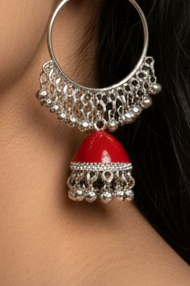 Moti Meena Bali (maroon)