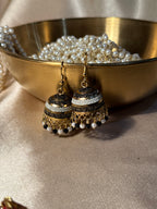 Black and white jhumki - rozana