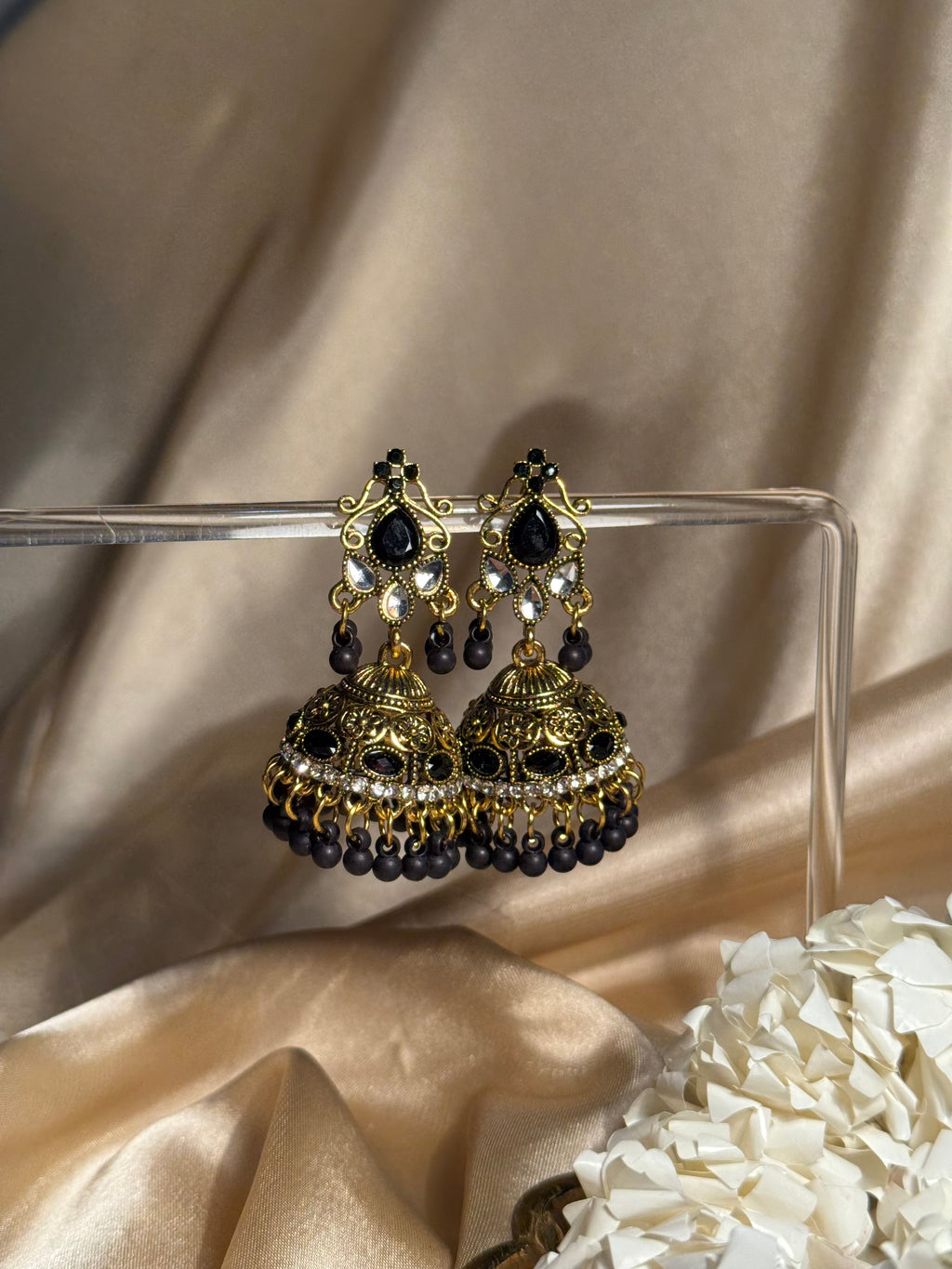 Nani ki jhumkiyan khass collection-gold and black