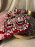 Mahpara earrings- maroon