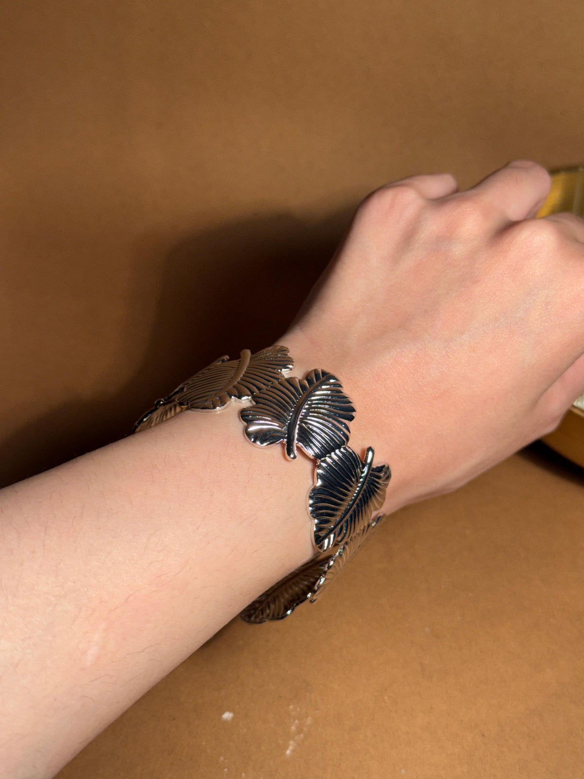 Elara Leaf bracelet - Silver