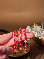 Noor bangles Gold - Red (kids collection)