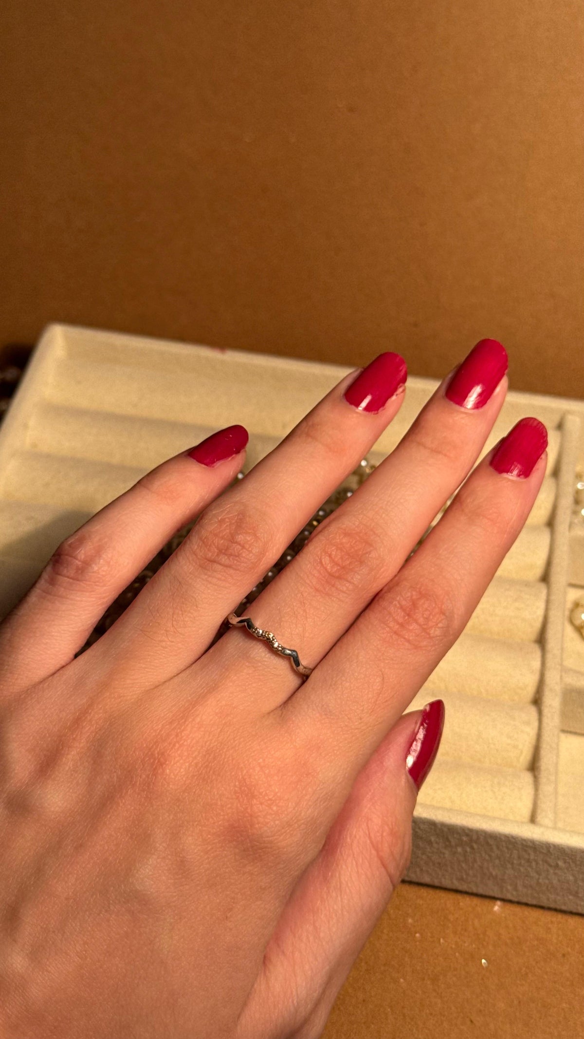Curves Silver Ring