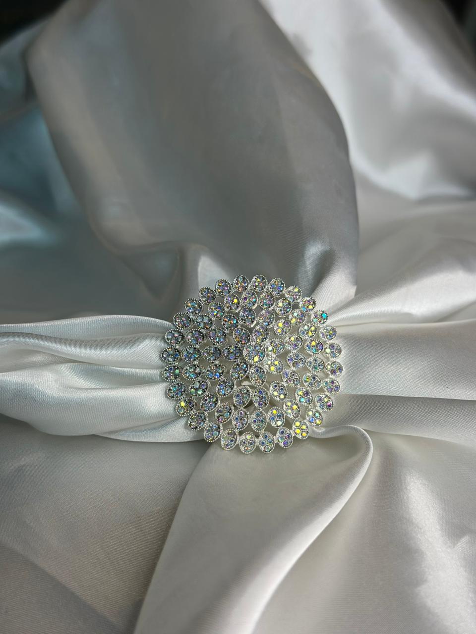 silver jaal ring