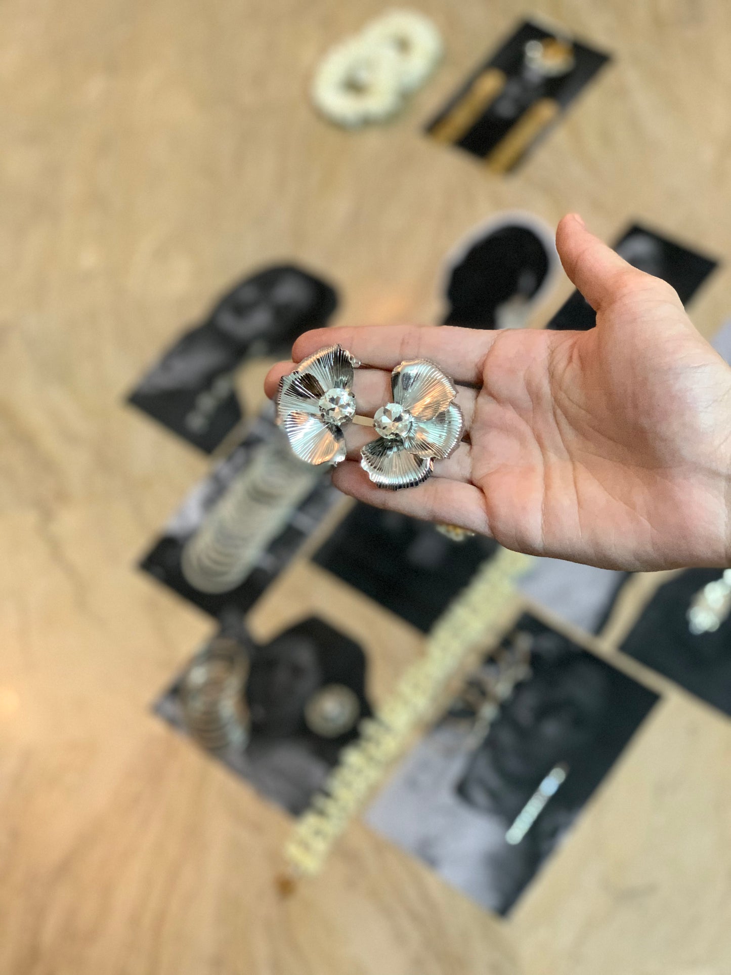 Chunky Earrings - Silver