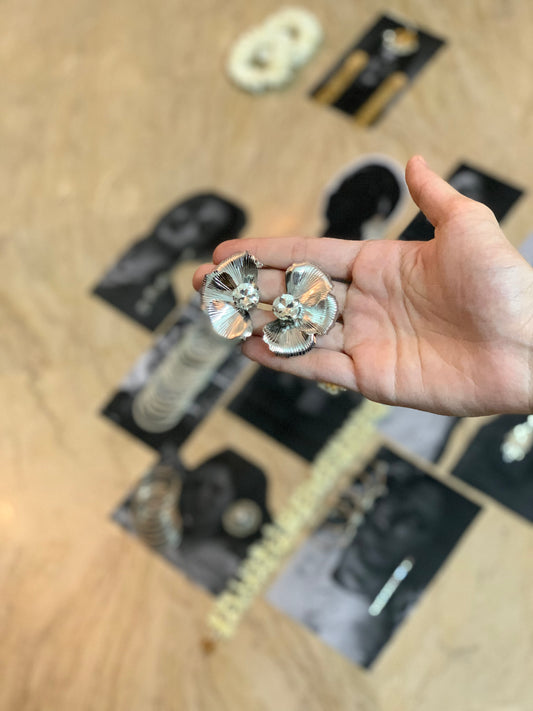 Chunky Earrings - Silver