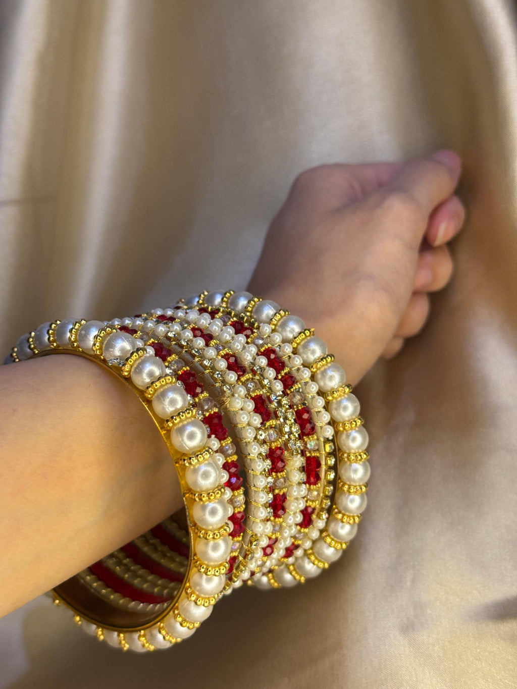 Moti Rani bangles - Red