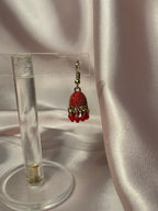 Red Jali jhumki - rozana