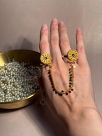 Circle Sona Double Ring - Grey