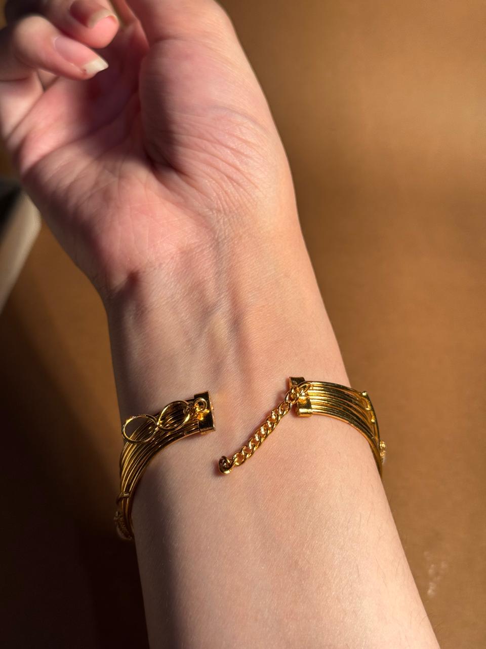 Sunflower Moti karra - Gold