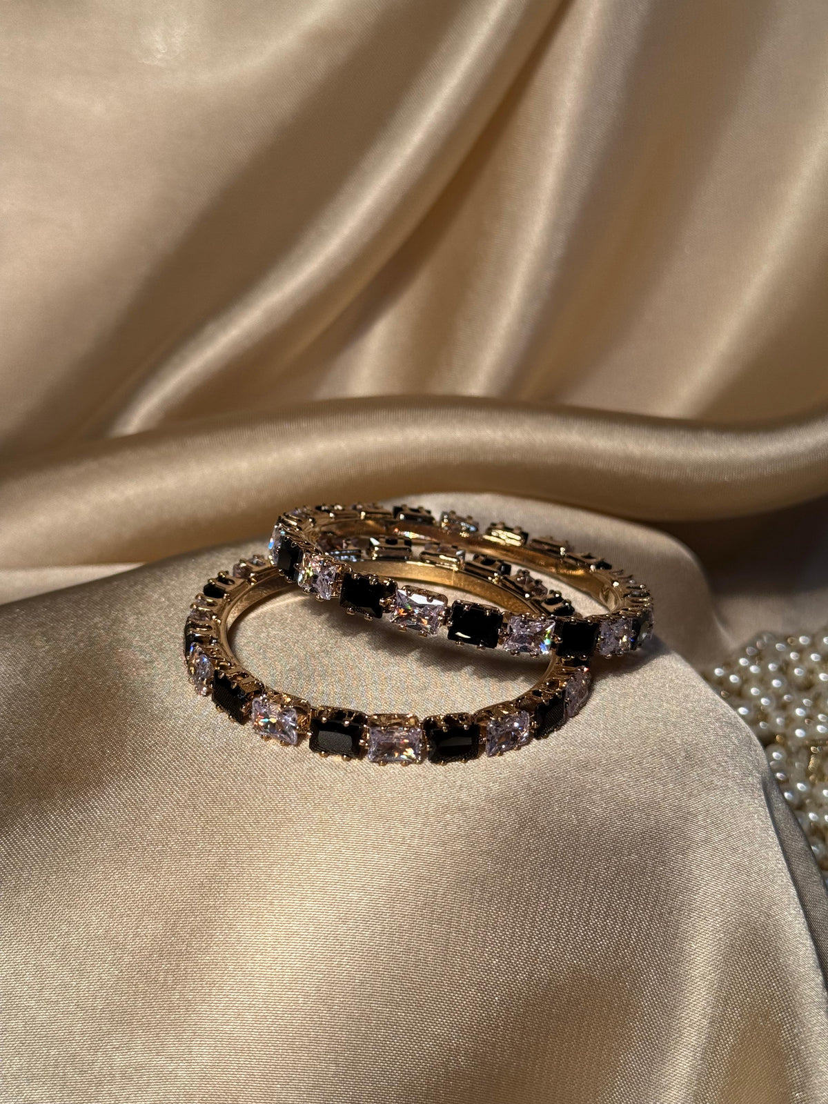 Prism bangles Gold - Black & White  (kids collection)