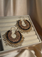 Mahrani earrings- black