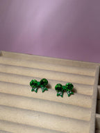 Bow Ties Studs - Green