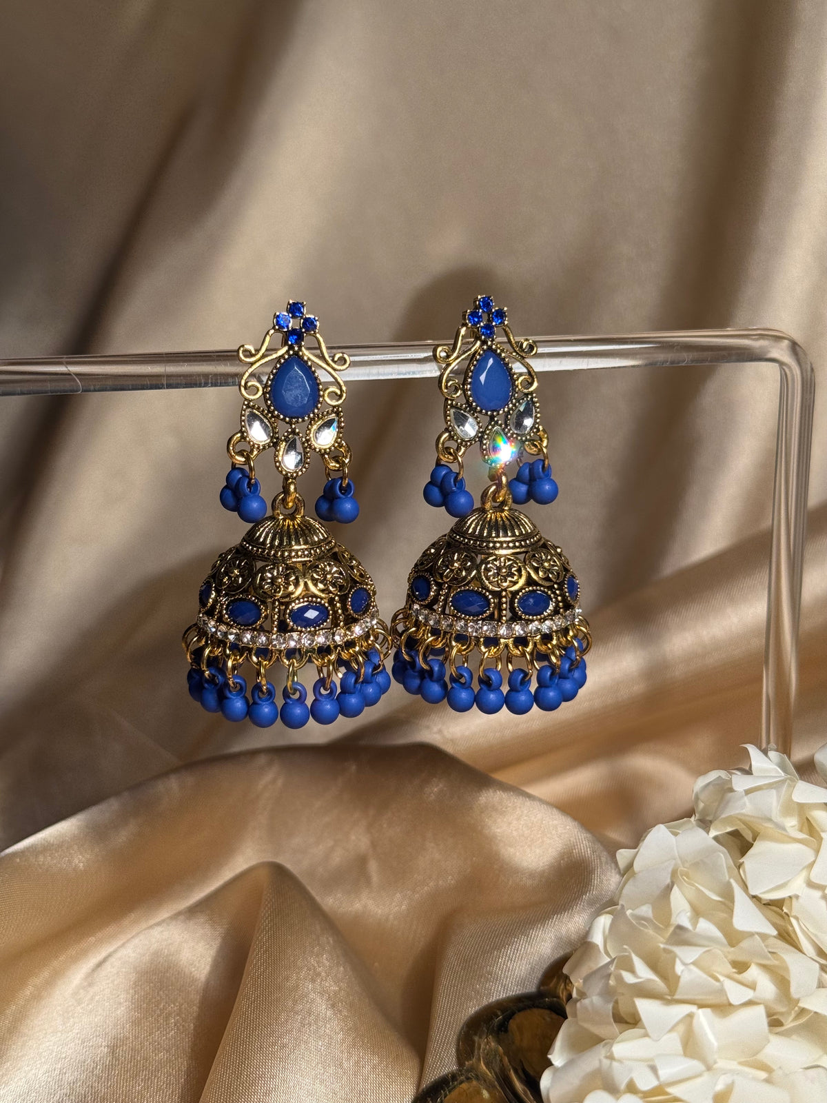 Nani ki jhumkiyan khass collection-gold and blue