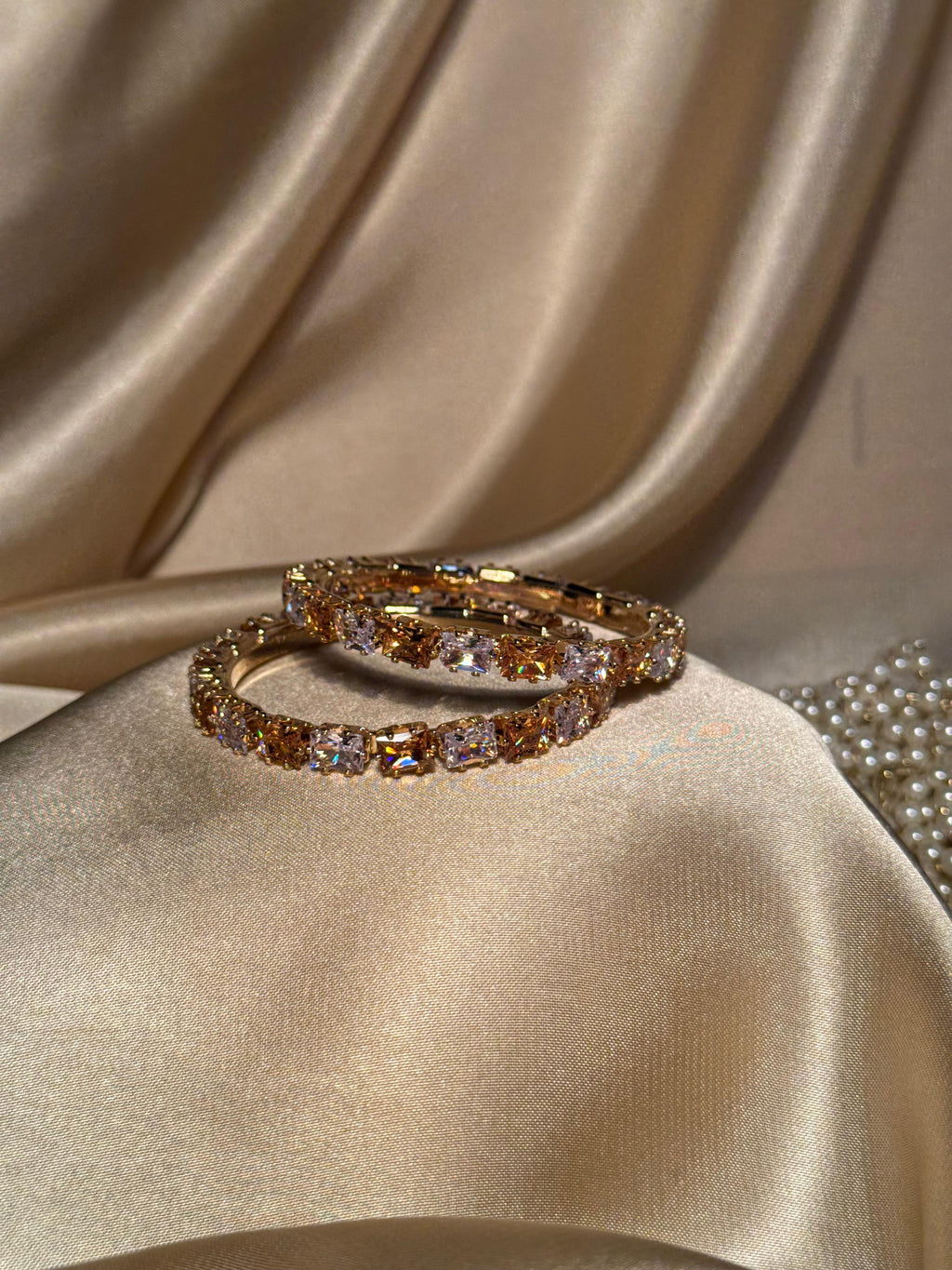 Prism bangles Gold - Yellow & White  (kids collection)