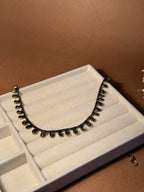 Oxidized Necklace Beaded - Gold
