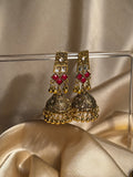 Dadi ki antique jhumkiyan khass collection- maroon and gold