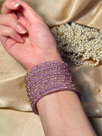 Gem bangles purple