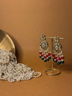 Mehnaz green and maroon - NAZ collection