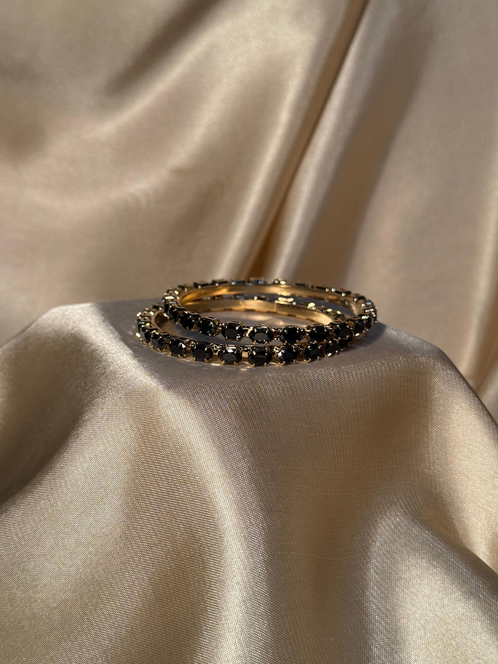 Glimmer bangles Gold - Black (kids collection)