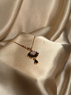 Bloom Necklace Gold (Black)