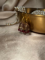 Mini jhumki maroon- rozana