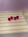 Bow Ties Studs - Pink