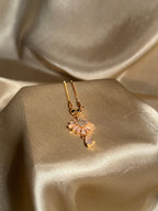 Bloom Necklace Gold pink