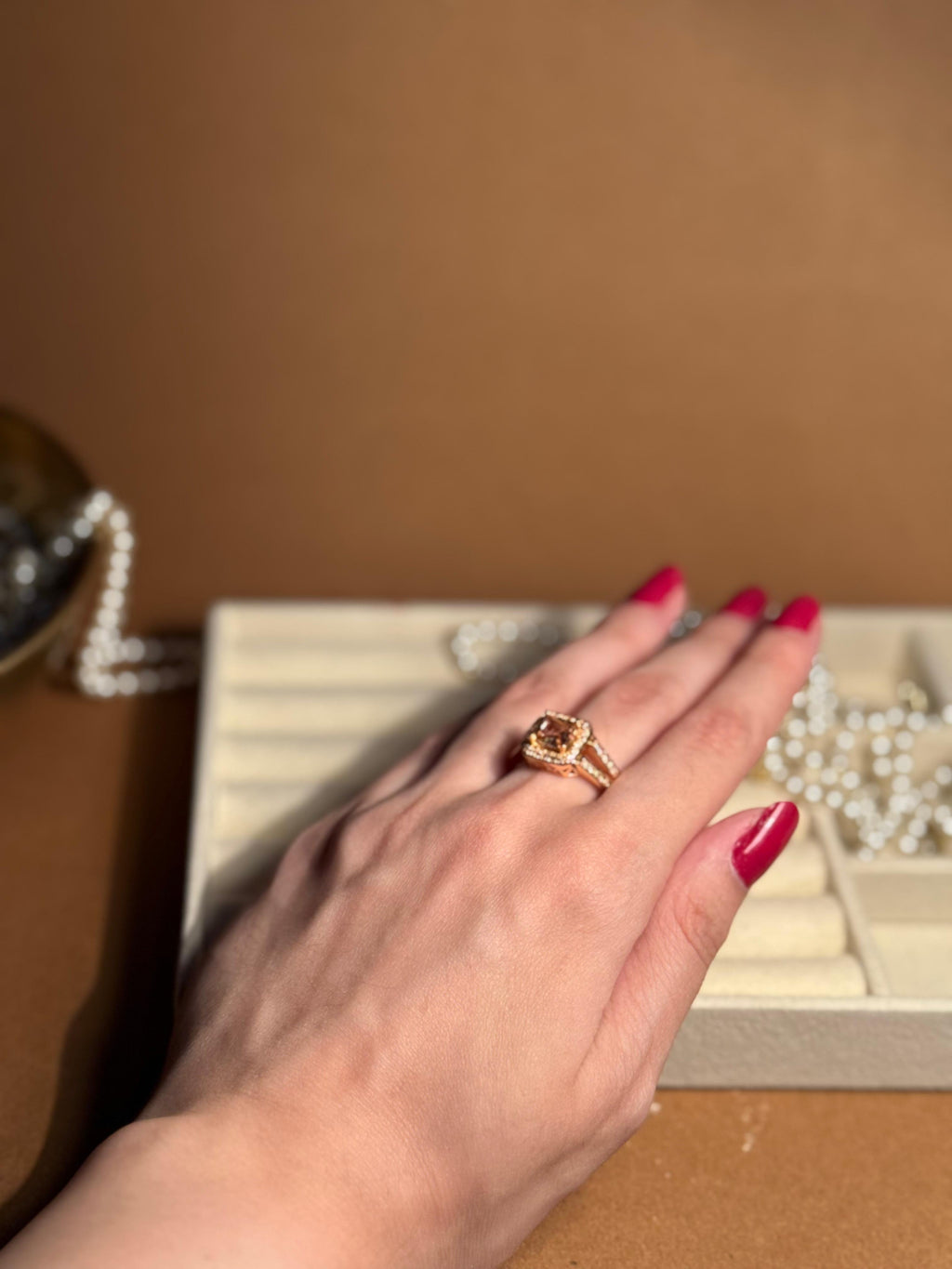Gem Ring Gold - Red