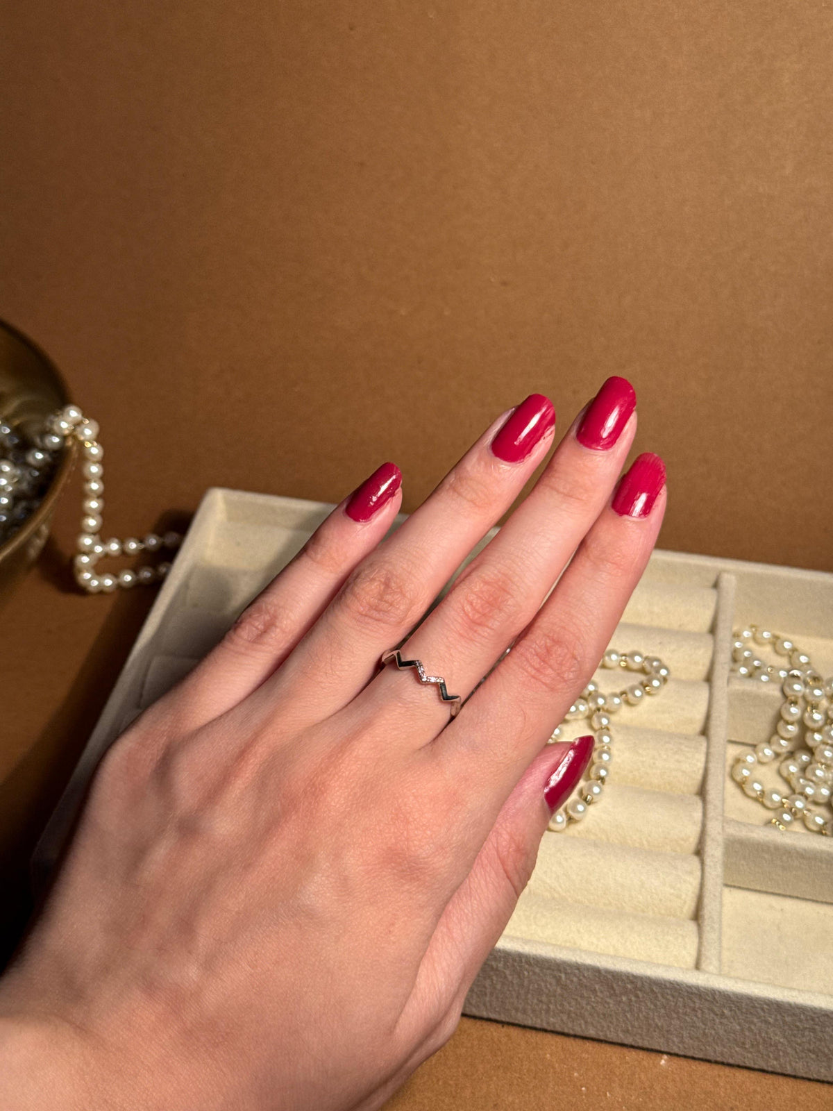 Swirly curves Silver Ring