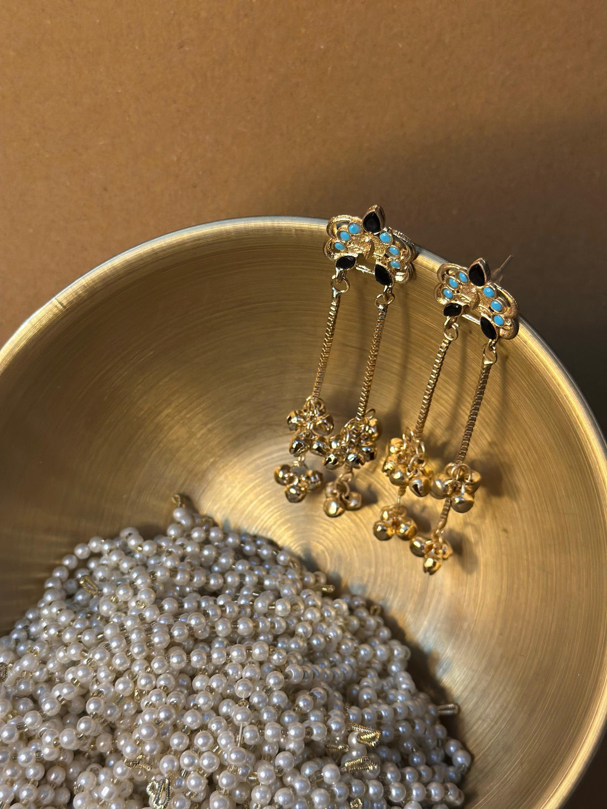 Patang (Gold sky blue and black)