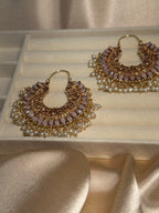 Mahrani earrings- peach