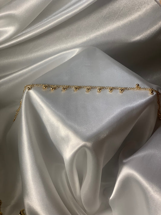 Zohra Anklet - golden balls