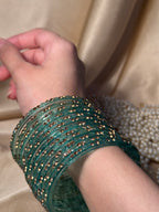 Gem bangles light green